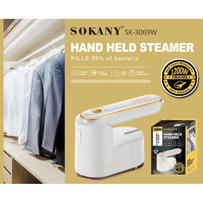 Дорожный отпариватель-утюг SOKANY SK-3069W