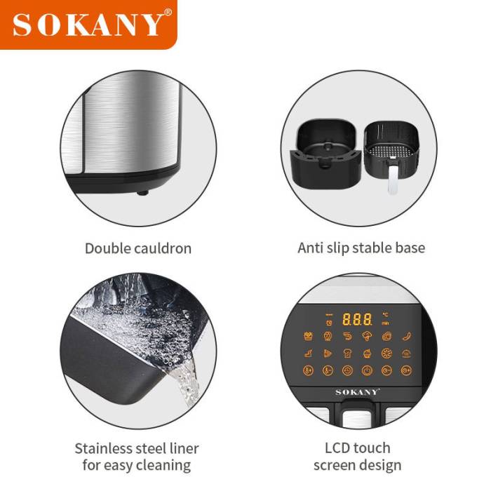 Аэрофритюрница SOKANY SK-10037