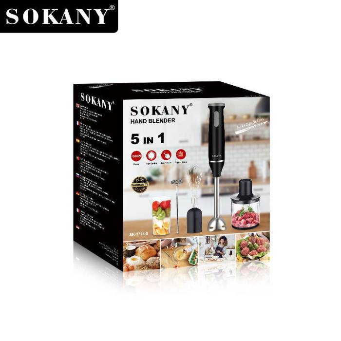 Погружной блендер SOKANY SK-1714-5